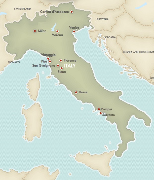 Italy map